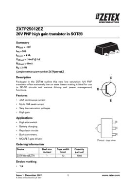 ZXTP25012EZTA