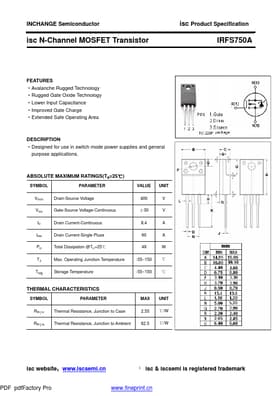 IRFS750A