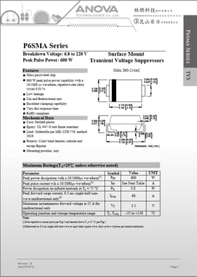 P6SMA9.1A