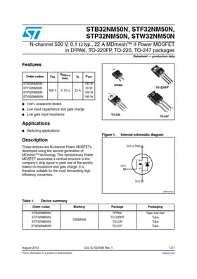 STB32NM50N