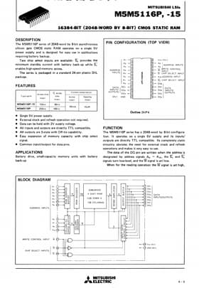 M5M5116P-15