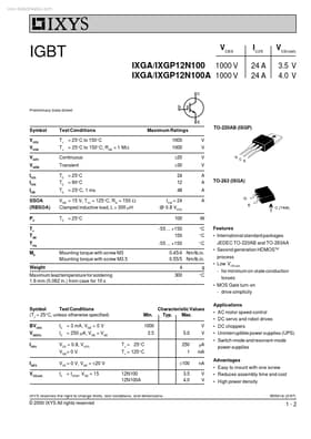 IXGA12N100