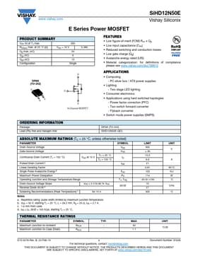 SiHD12N50E