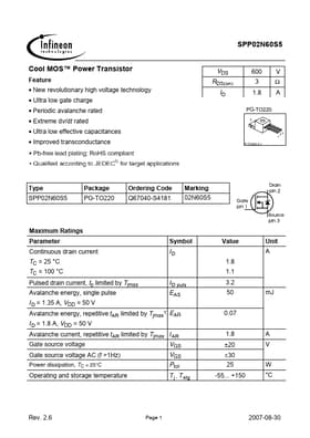 SPP02N60S5