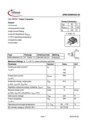 SPB160N04S2-03