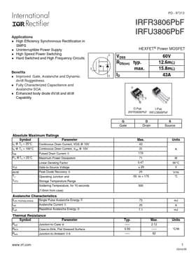 IRFR3806PbF