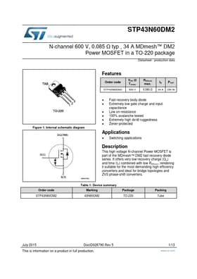 STP43N60DM2