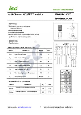 IPW65R420CFD