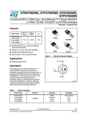 STB57N65M5