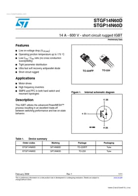 STGP14N60D