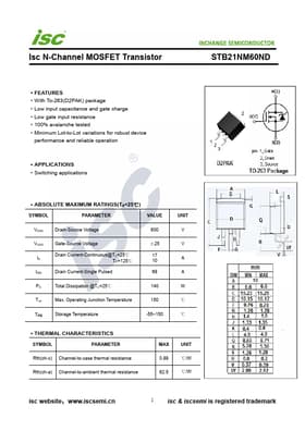 STB21NM60ND