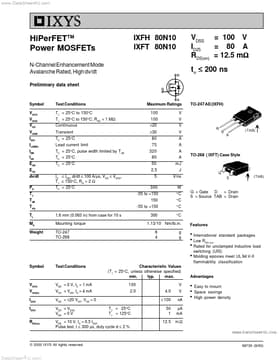 IXFT80N10