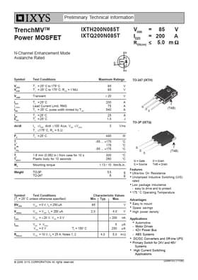 IXTQ200N085T