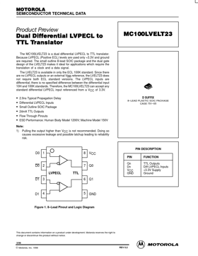 MC10LVELT23D