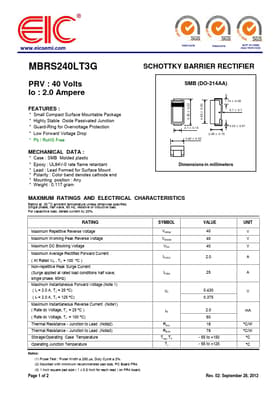 MBRS240LT3G