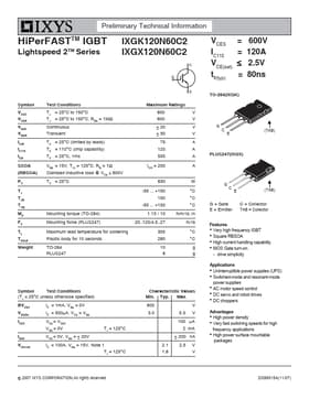 IXGX120NC60C2