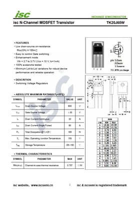 TK20J60W