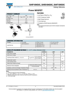 SIHF16N50C