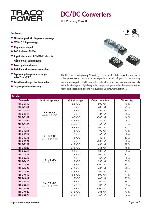 TEL2-1213 TRACO