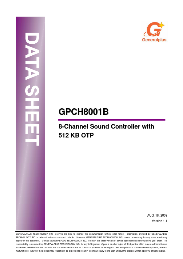 GPCH8001B