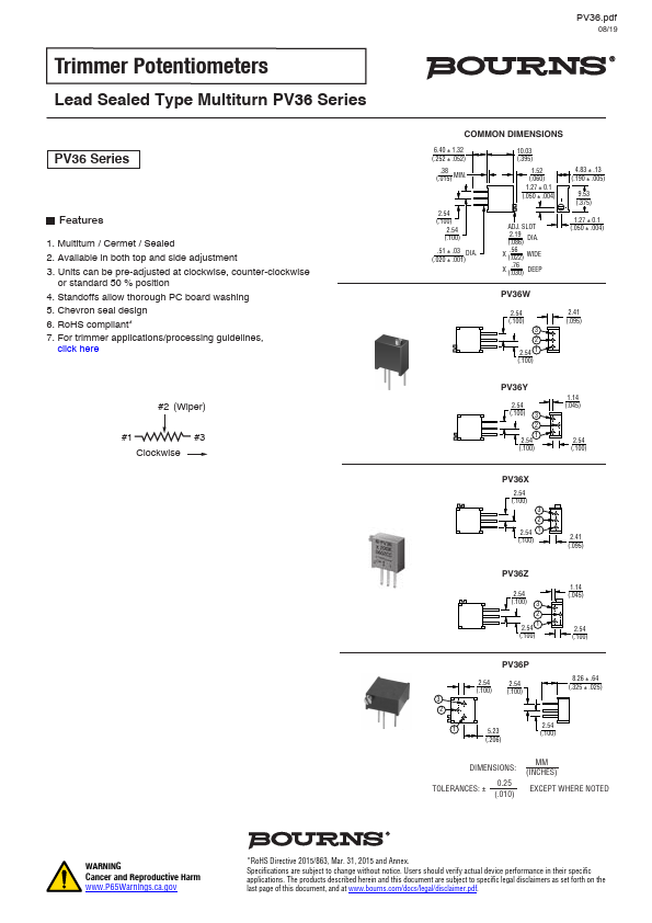 <?=PV36Z501C01B00?> डेटा पत्रक पीडीएफ