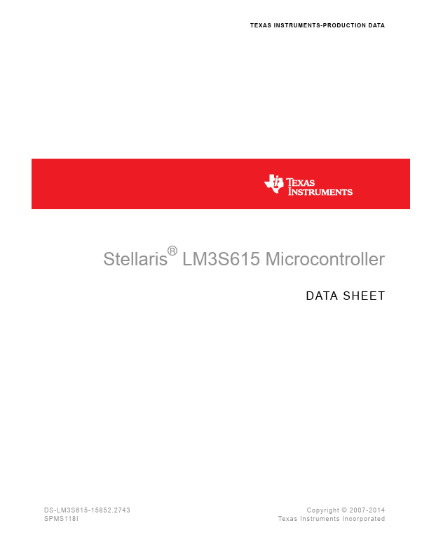 LM3S615 Texas Instruments