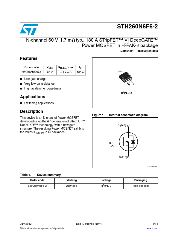 STH260N6F6-2