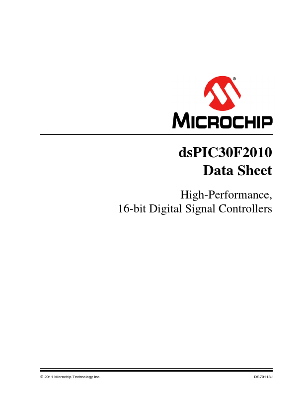 DSPIC30F2010 Microchip Technology
