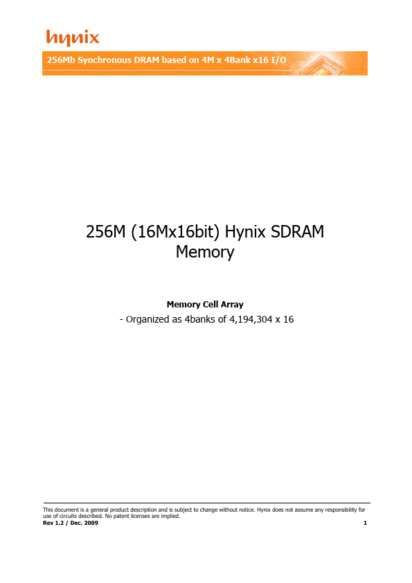 HY57V561620FLT-6 Hynix Semiconductor