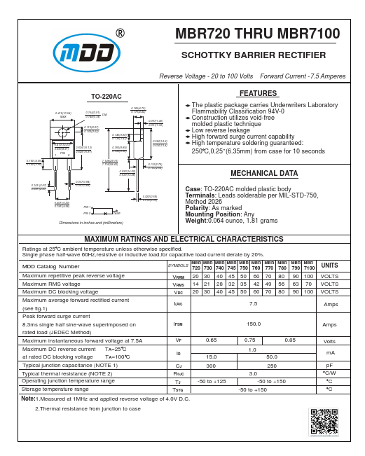 MBR7100 MDD