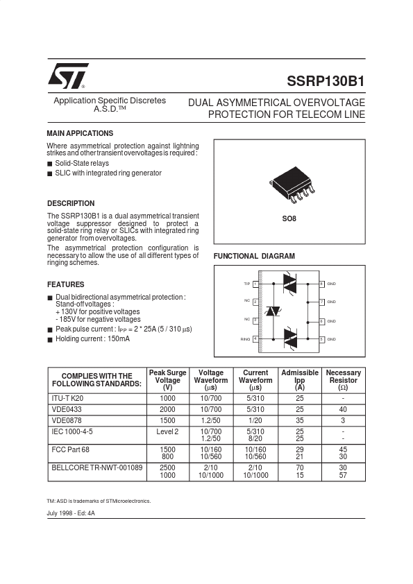 SSRP130B1 ST Microelectronics