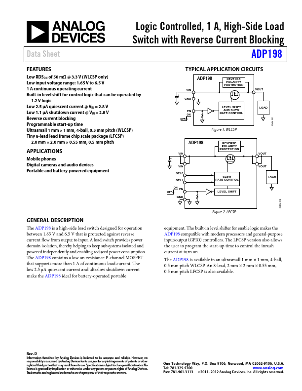 ADP198 Analog Devices