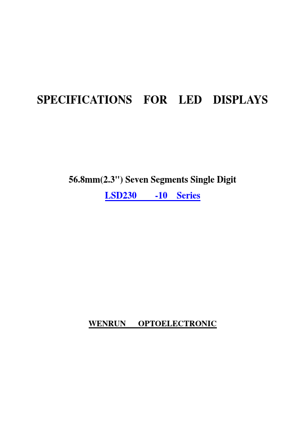 <?=LSD230CSR-10?> डेटा पत्रक पीडीएफ