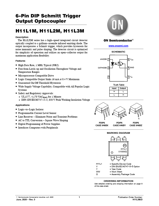 H11L1M ON Semiconductor