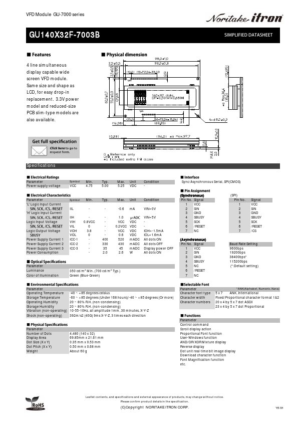 GU140X32F-7003B