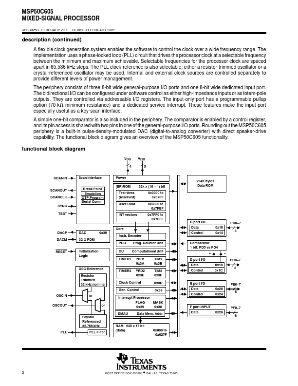 MSP50C605