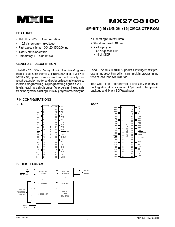 MX27C8100