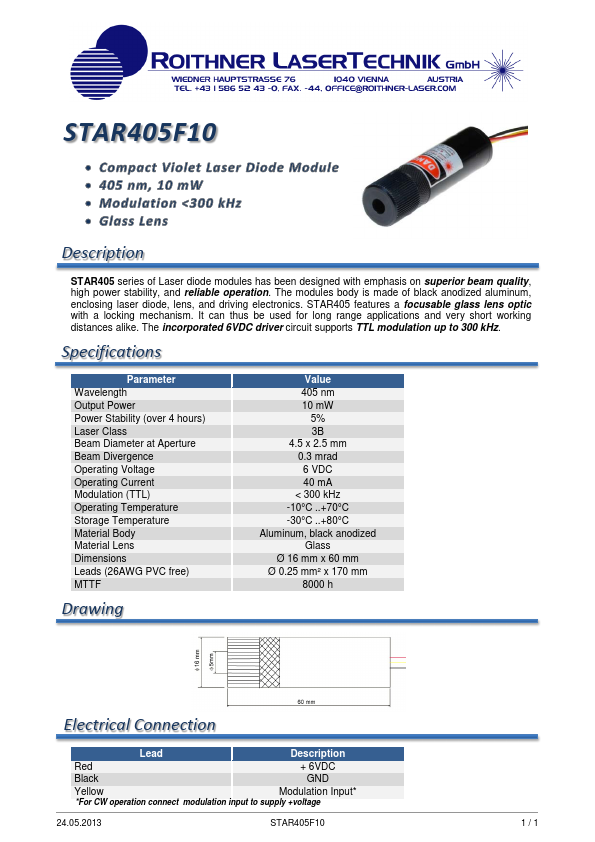 <?=STAR405F10?> डेटा पत्रक पीडीएफ