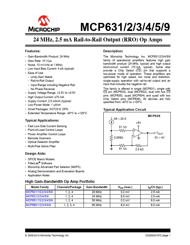 MCP633 Microchip Technology