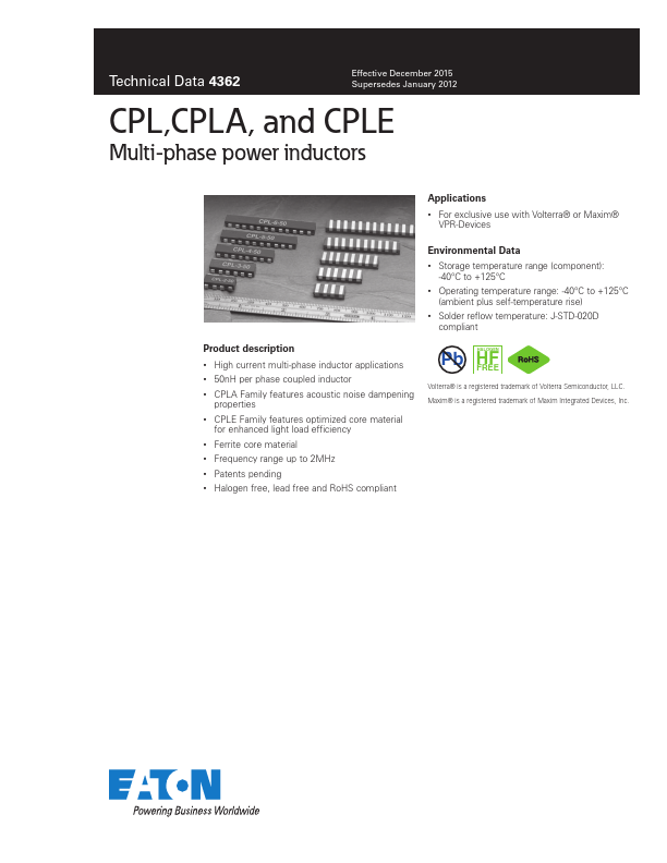 <?=CPLA-3-50TR-R?> डेटा पत्रक पीडीएफ