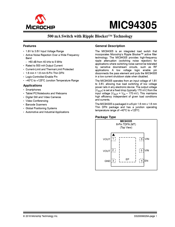 MIC94305 Microchip