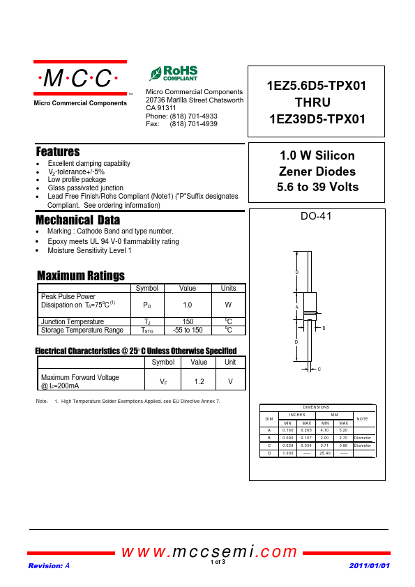 1EZ13D5-TPX01