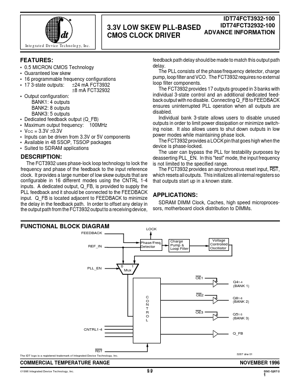 <?=IDT74FCT32932-100?> डेटा पत्रक पीडीएफ