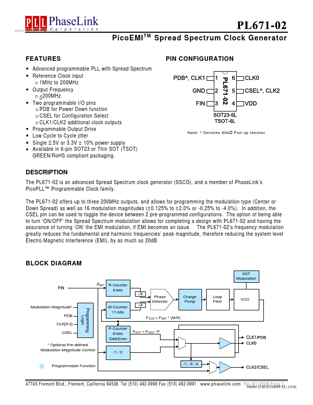 PL671-02 PLL