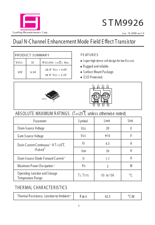 <?=STM9926?> डेटा पत्रक पीडीएफ