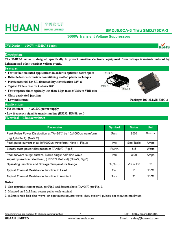 SMDJ18CA-3