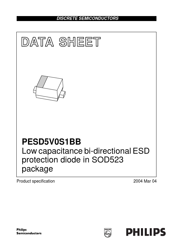<?=PESD5V0S1BB?> डेटा पत्रक पीडीएफ
