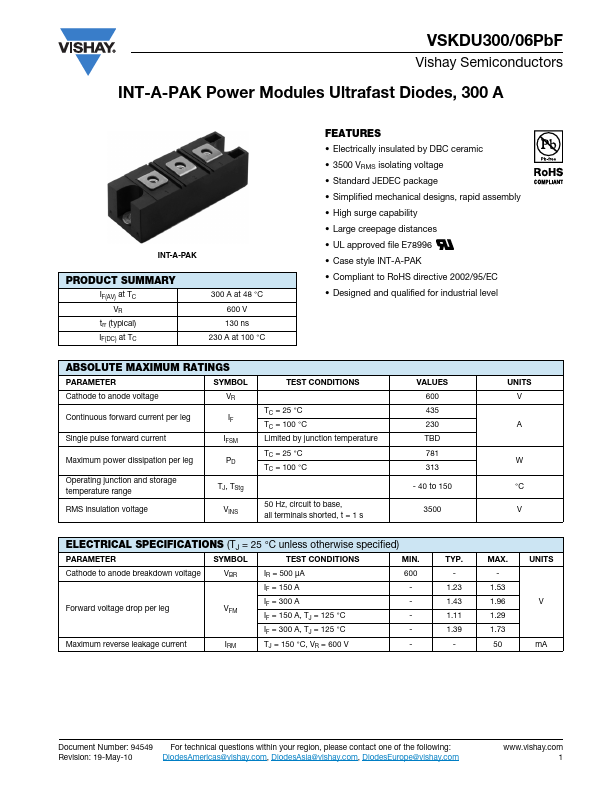 VSKDU300-06PBF