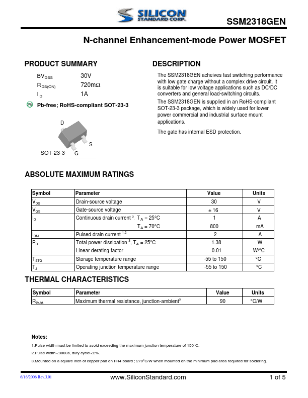 SSM2318GEN Silicon Standard