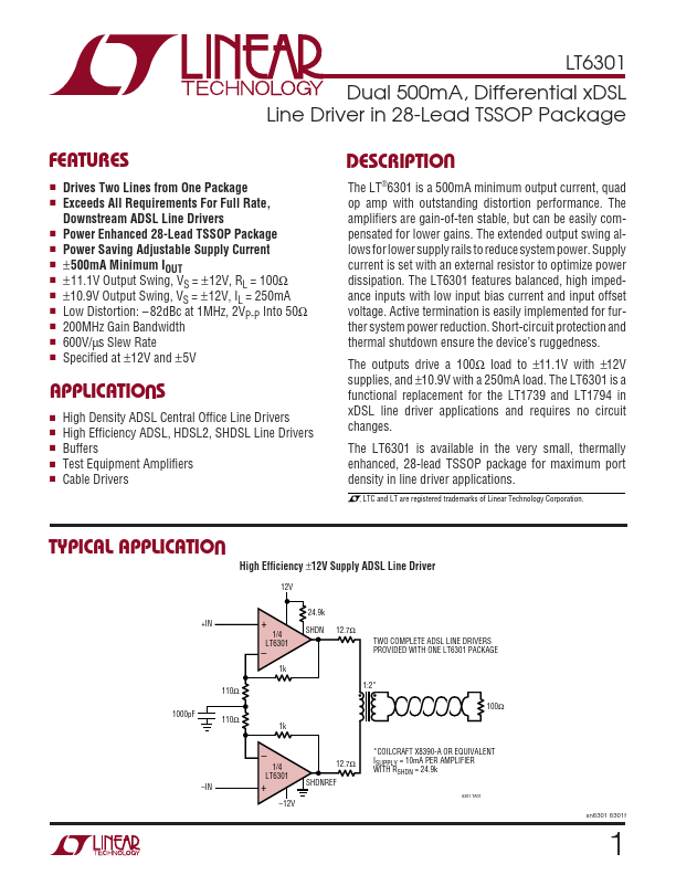 LT6301 Linear Technology